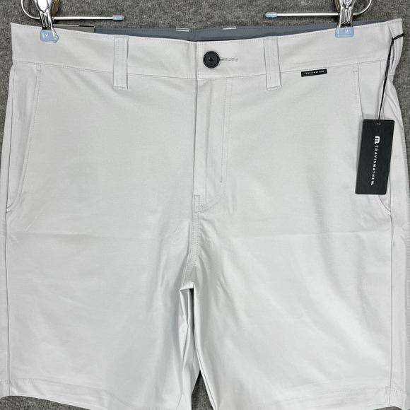 Travis Mathew Wanderlust Golf Shorts Mens 33 Gray Performance 9" Inseam - Picture 2 of 15